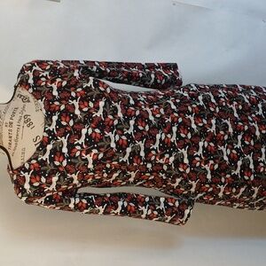 Boden Women's Penny Dress Slub Cotton Jersey Knee Length Whimsical